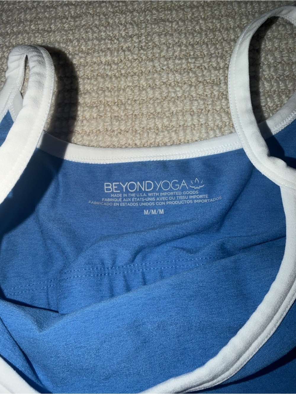 Beyond Yoga Spacedye High Waisted Midi Legging and top in Sky Blue Heather - Med - Picture 6 of 7